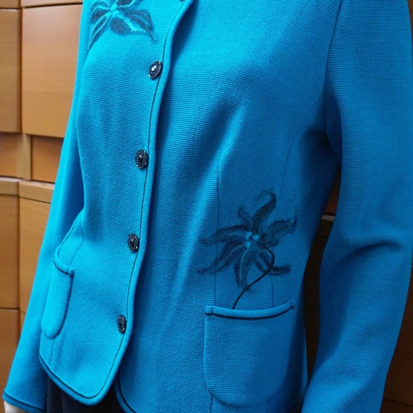 KNITTED WOOL SKIRT SUIT WORK OCCASION PLUS SIZE - Picture 8 of 8